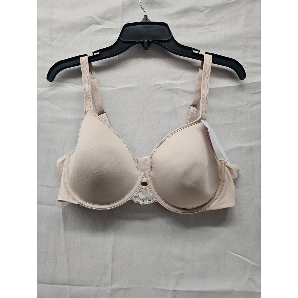 Bali‎ One Smooth U Ultra Light Underwire Bra 40C Nude Lace DFB994 Beige Mens